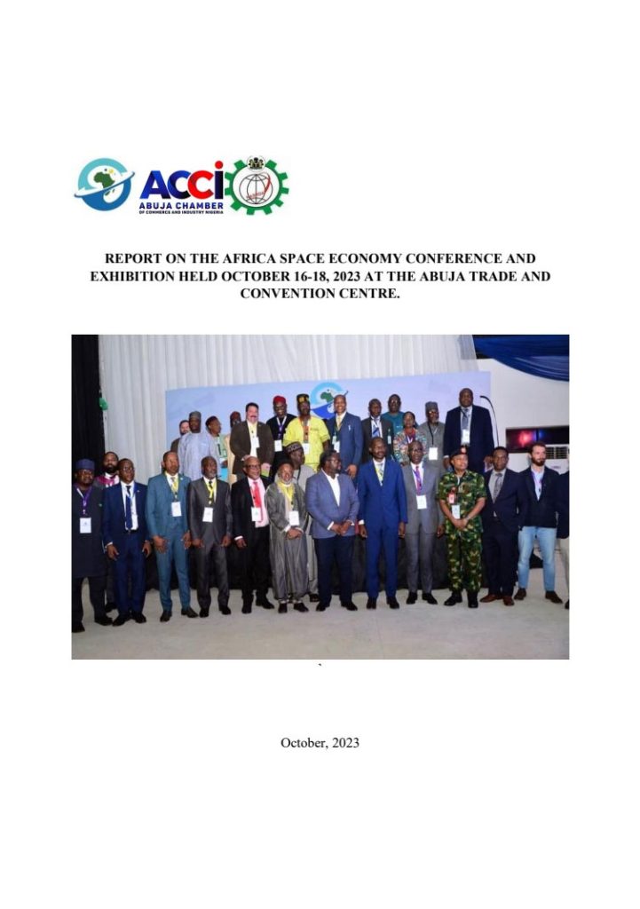 Report On the Africa Space Economy Conference and Exhibition Held October 16-18, 2023 At The Abuja Trade and Convention Centre.