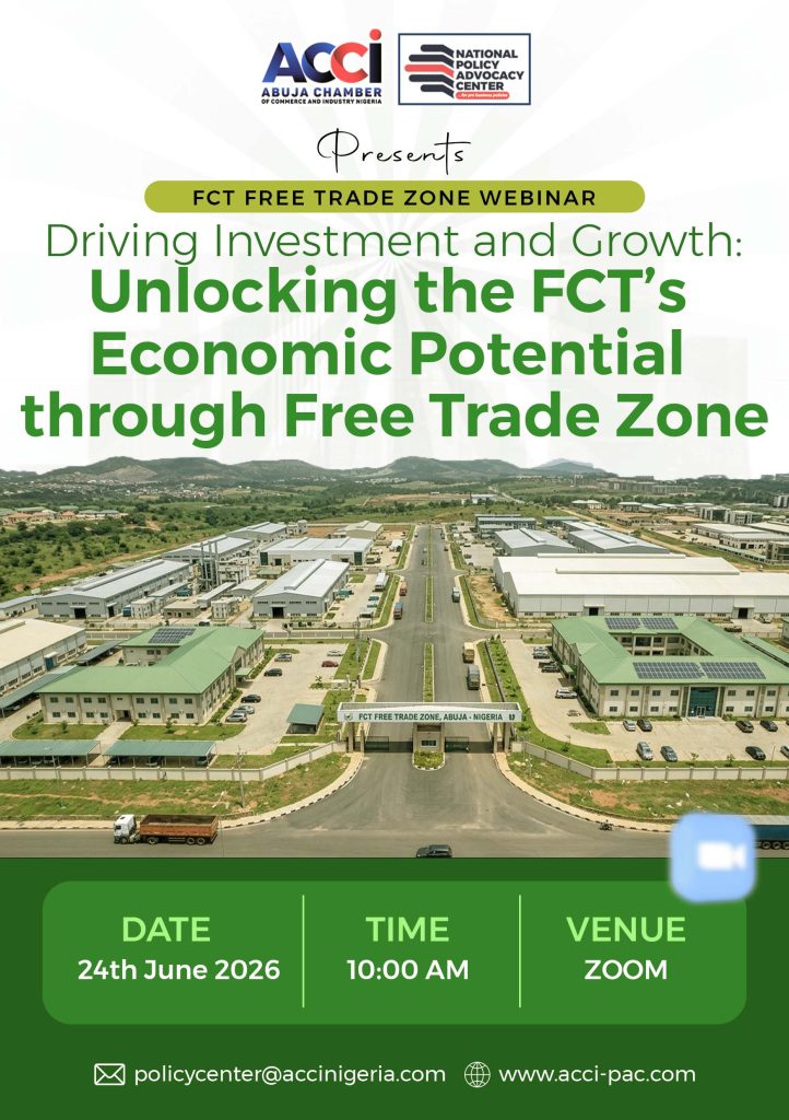 Download the Report of the”Driving Investment and Growth: Unlocking the FCT’s Economic Potential through Free Trade Zones”